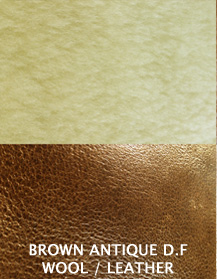 Brown Antique Double Face Shearling